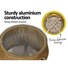 Load image into Gallery viewer, Gardeon Side Table Coffee Pet Bed Wicker Indoor Outdoor Furniture Patio Desk