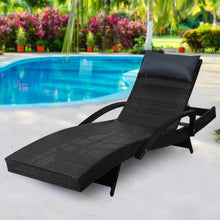 Load image into Gallery viewer, Gardeon Outdoor Sun Lounge Furniture Day Bed Wicker Pillow Sofa Set