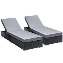 Load image into Gallery viewer, Gardeon Sun Lounge Wicker Lounger Outdoor Furniture Rattan Garden Day Bed Sofa Black
