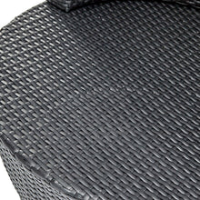 Load image into Gallery viewer, Gardeon 4 Piece PE Wicker Outdoor Chair Bar Lounge Set - Black