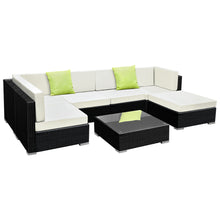 Load image into Gallery viewer, Gardeon 7PC Sofa Set with Storage Cover Outdoor Furniture Wicker