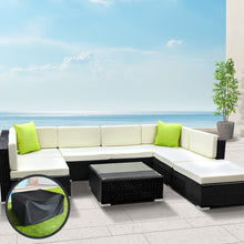 Load image into Gallery viewer, Gardeon 8PC Sofa Set with Storage Cover Outdoor Furniture Wicker