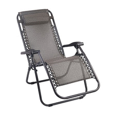 Load image into Gallery viewer, Gardeon Zero Gravity Recliner Chairs Outdoor Sun Lounge Beach Chair Camping - Beige