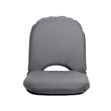 Load image into Gallery viewer, Artiss Floor Lounge Camping Portable Recliner Beach Chair Folding Outdoor Grey