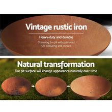 Load image into Gallery viewer, Grillz Outdoor Fire Pit Garden Charcoal Fireplace Patio Heater Vintage Pits 80CM