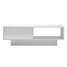 Load image into Gallery viewer, Artiss Coffee Table LED Lights High Gloss Storage Drawer Modern Furniture White