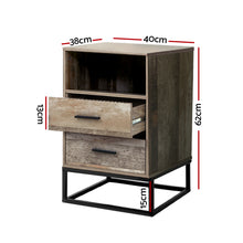 Load image into Gallery viewer, Artiss Bedside Tables Drawers Side Table Nightstand Storage Cabinet Unit Wood