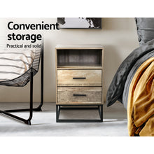 Load image into Gallery viewer, Artiss Bedside Tables Drawers Side Table Nightstand Storage Cabinet Unit Wood