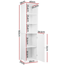 Load image into Gallery viewer, Artiss Bathroom Tallboy Furniture Toilet Storage Cabinet Laundry Cupboard Tall