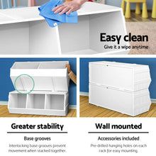 Load image into Gallery viewer, Keezi Kids Toy Box Stackable Bookshelf Storage Organiser Bookcase Shelf