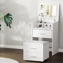 Load image into Gallery viewer, Artiss Dressing Table Bedside Tables 2-in-1 Set Hidden Makeup Mirror Storage Drawers
