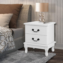 Load image into Gallery viewer, French Bedside Table 2 Drawers-Furniture-The White Mall
