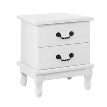 Load image into Gallery viewer, Artiss KUBI Bedside Tables 2 Drawers Side Table French Nightstand Storage Cabinet