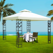Load image into Gallery viewer, Instahut Gazebo 3x3m Party Marquee Outdoor Wedding Event Tent Iron Art Canopy White