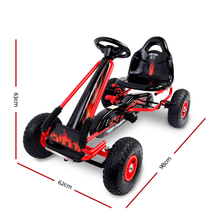 Load image into Gallery viewer, Rigo Kids Pedal Go Kart Car Ride On Toys Racing Bike Rubber Tyre