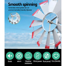 Load image into Gallery viewer, Garden Windmill 6FT 186cm Metal Ornaments Outdoor Decor Ornamental Wind Will