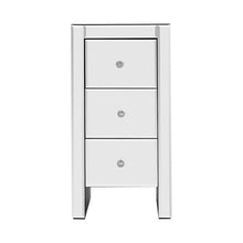Load image into Gallery viewer, Artiss Mirrored Bedside table Drawers Furniture Mirror Glass Quenn Silver-Furniture-The White Mall