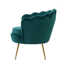 Load image into Gallery viewer, Green Luxurious Velvet Accent Armchair-Furniture-The White Mall