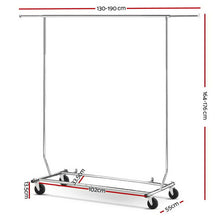 Load image into Gallery viewer, Artiss Clothes Coat Rack Stand Portable Garment Hanging Rail Airer Adjustable
