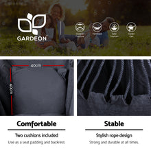 Load image into Gallery viewer, Gardeon Outdoor Hammock Chair with Steel Stand Hanging Hammock with Pillow Grey