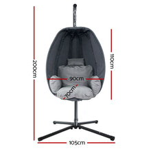 Load image into Gallery viewer, Gardeon Outdoor Furniture Egg Hammock Hanging Swing Chair Pod Lounge Chairs