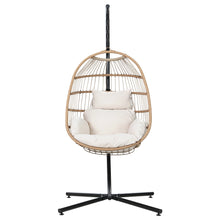 Load image into Gallery viewer, Gardeon Egg Swing Chair Hammock With Stand Outdoor Furniture Hanging Wicker Seat