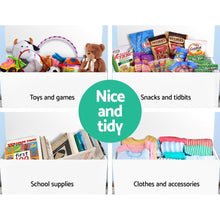 Load image into Gallery viewer, Keezi Linen Storage Kids Toy Box Storage Ottoman Bench-Baby & Kids-The White Mall