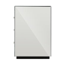 Load image into Gallery viewer, Large Glossy Mirrored Bedside Table with Drawers-Furniture-The White Mall