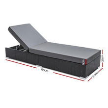 Load image into Gallery viewer, Luxury Outdoor Sun Lounge Bed Set of 2-Furniture-The White Mall