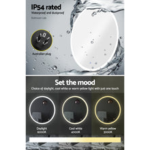 Load image into Gallery viewer, Embellir 70CM LED Wall Mirror With Light Bathroom Decor Round Mirrors Vintage