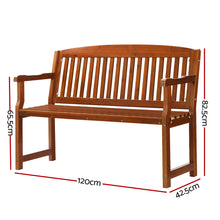 Load image into Gallery viewer, Gardeon Outdoor Garden Bench Seat Wooden Chair Patio Furniture Timber Lounge