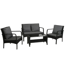 Load image into Gallery viewer, Gardeon Outdoor Furniture Lounge Table Chairs Garden Patio Wicker Sofa Set