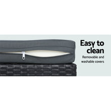 Load image into Gallery viewer, Gardeon Outdoor Furniture Lounge Table Chairs Garden Patio Wicker Sofa Set