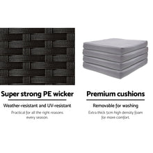 Load image into Gallery viewer, Gardeon Outdoor Bar Set Table Stools Furniture Dining Chairs Wicker Patio Garden