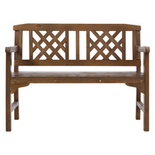 Load image into Gallery viewer, Gardeon Wooden Garden Bench 2 Seat Patio Furniture Timber Outdoor Lounge Chair Natural
