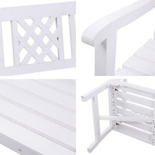 Load image into Gallery viewer, Gardeon Wooden Garden Bench 3 Seat Patio Furniture Timber Outdoor Lounge Chair White