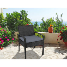 Load image into Gallery viewer, Gardeon Outdoor Furniture Bistro Wicker Chair Black