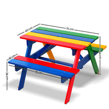 Load image into Gallery viewer, Keezi Kids Wooden Picnic Table Set with Umbrella