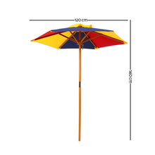 Load image into Gallery viewer, Keezi Kids Wooden Picnic Table Set with Umbrella