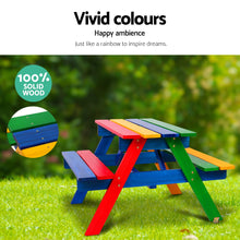 Load image into Gallery viewer, Keezi Kids Wooden Picnic Table Set with Umbrella