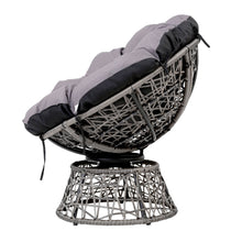 Load image into Gallery viewer, Gardeon Outdoor Lounge Setting Papasan Chairs Table Patio Furniture Wicker Grey