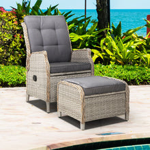 Load image into Gallery viewer, Gardeon Recliner Chair Sun lounge Outdoor Setting Patio Furniture Wicker Sofa