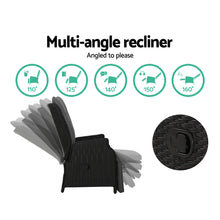 Load image into Gallery viewer, Gardeon Recliner Chair Sun lounge Setting Outdoor Furniture Patio Wicker Sofa