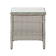 Load image into Gallery viewer, Gardeon Side Table Coffee Patio Desk Outdoor Furniture Rattan Indoor Garden Grey