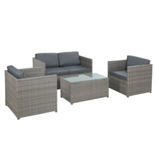 Load image into Gallery viewer, Gardeon Outdoor Furniture Sofa Set 4-Seater Wicker Lounge Setting Table Chairs