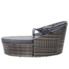 Load image into Gallery viewer, Gardeon Outdoor Lounge Setting Patio Furniture Sofa Wicker Garden Rattan Set Day Bed Grey