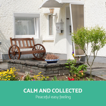 Load image into Gallery viewer, Wood Outdoor Patio Wagon Wheel Chair