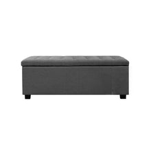 Load image into Gallery viewer, Artiss Large Fabric Storage Ottoman - Grey