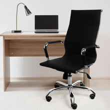 Load image into Gallery viewer, Office Chair Gaming Chair Home Work Study PU Mat Seat High-Back Computer Black-The White Mall-The White Mall