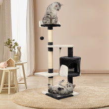 Load image into Gallery viewer, i.Pet Cat Tree 112cm Trees Scratching Post Scratcher Tower Condo House Furniture Wood